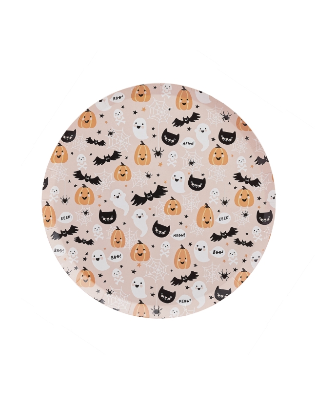 Platos Carton Personajes Halloween