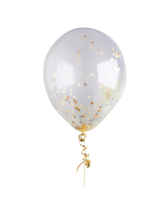 Globo Late X 30cm Confeti Oro