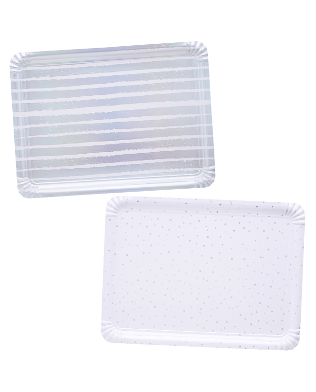 Bandejas Iridiscentes 29 X 39cm Papel