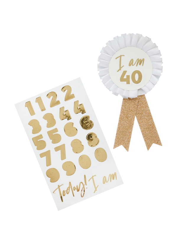 Condecoracion Personalizable Oro 11 X 18cm