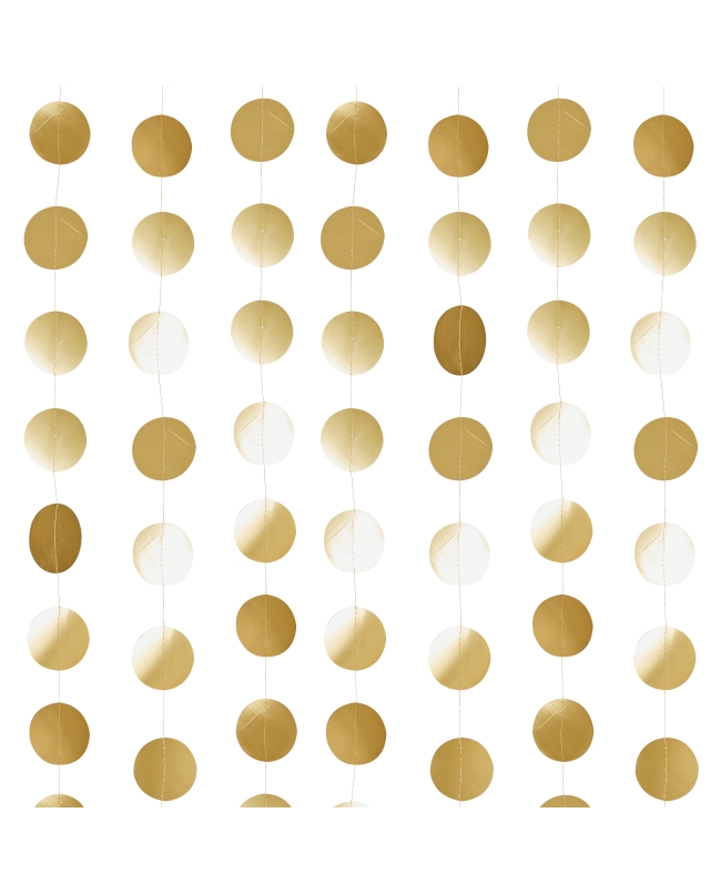Deco Tira Circulos Oro 7 X 7cm X 20m Carton
