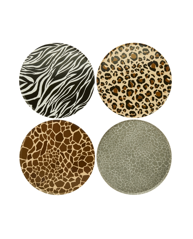 Platos Papel 22,5cm Animal Print