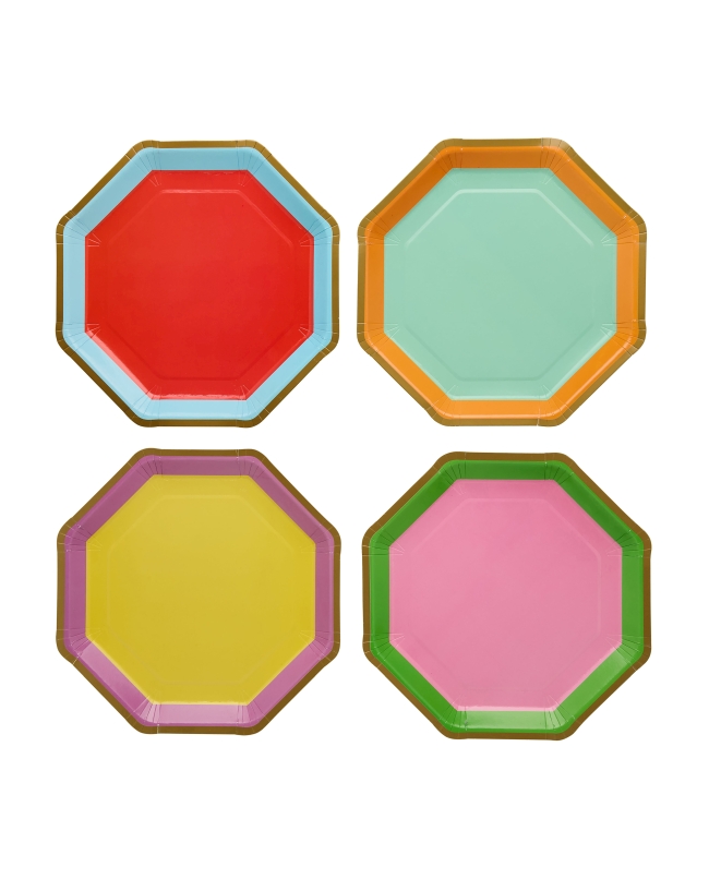 Platos Papel 23,5cm Premium Brights
