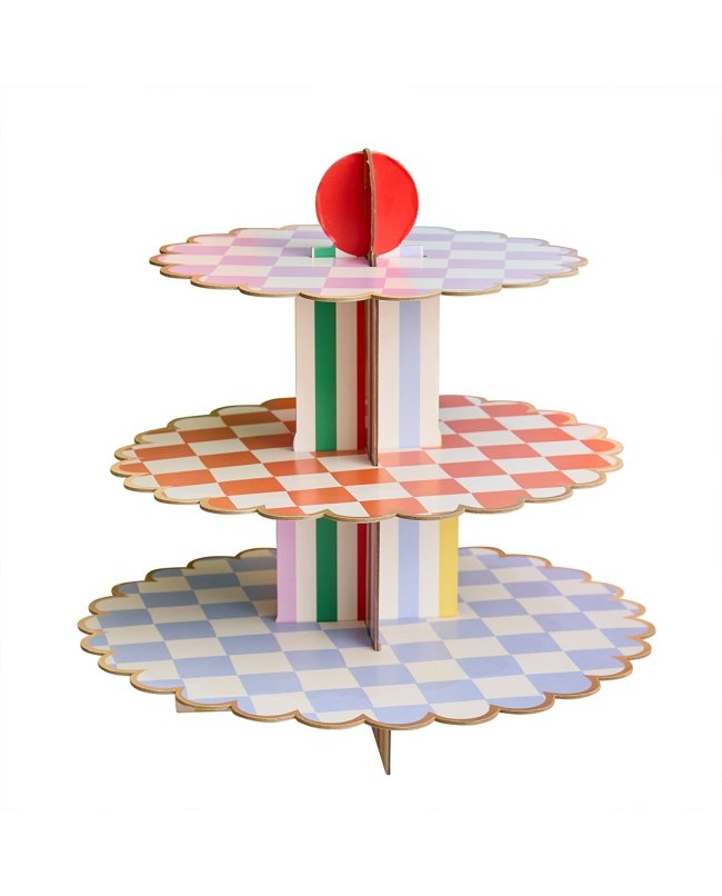 Soporte Pastel Color Brillo 3 Niveles 34 x 35cm