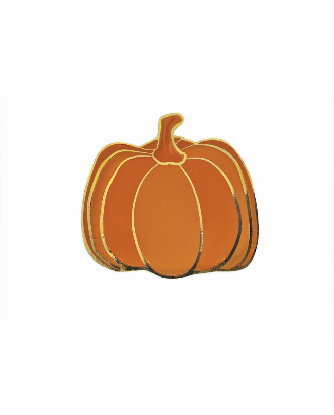 Platos Papel Calabaza