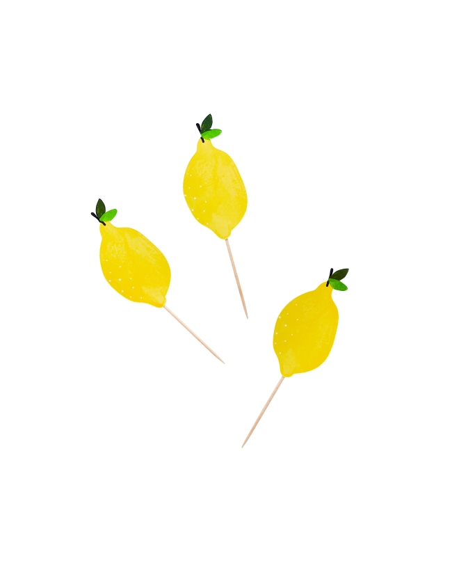 Pinchos Limones 4 X 12cm