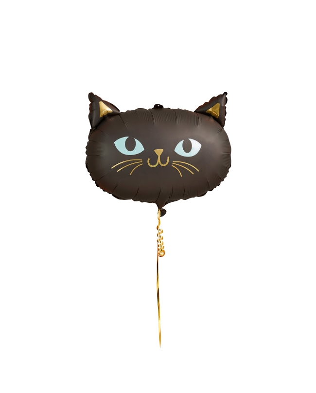 Globo Foil 18/45cm Gato Negro