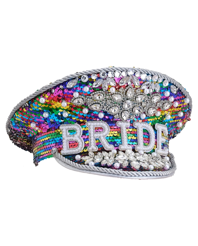 Gorra Bride Multic. Perlas/Brillantes ***OFERTA DTO NO ACUMULABLE