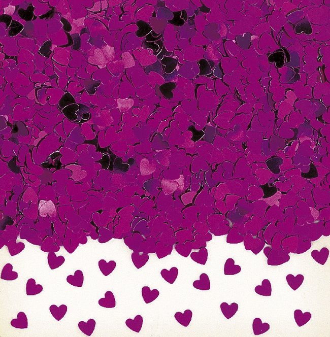 Confeti Corazones Mini Fucsia 14gr