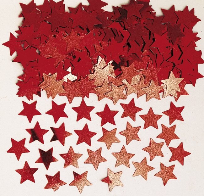 Confeti Estrellas Roja 14gr