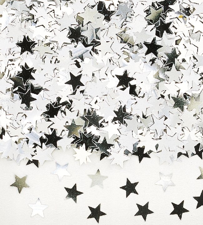 Confeti Estrellas Plata 14gr