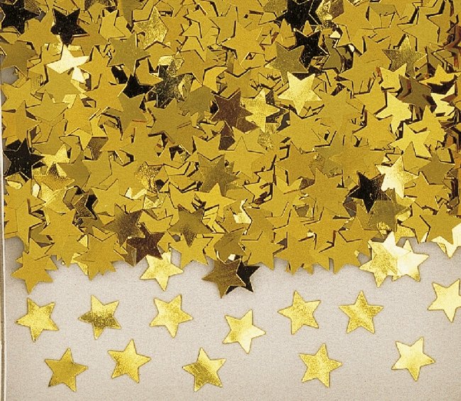Confeti Estrellas Oro 14gr