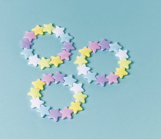Juguete Pulseras De Estrellas Plastico