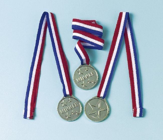 Juguete Medallas Plastico/Tela 10.5X4.4cm