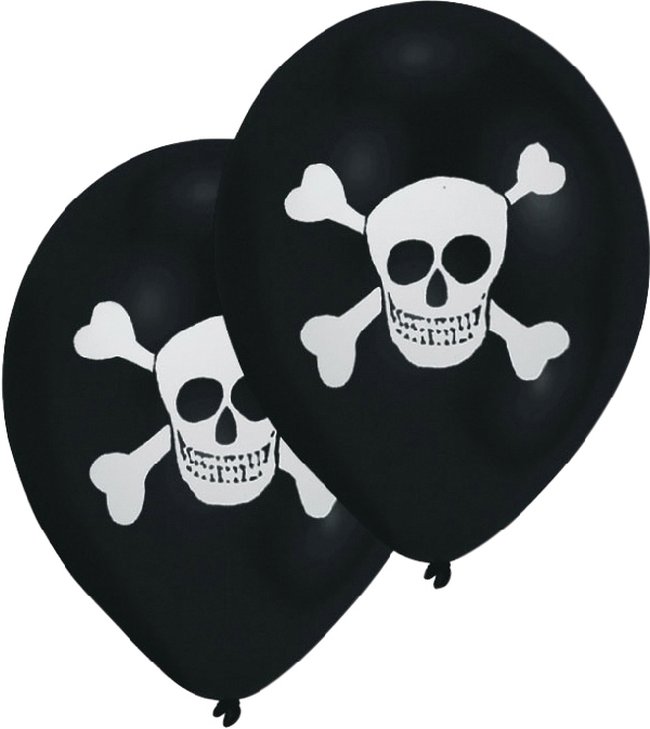 Globos Latex 25,4cm Pirata 2C