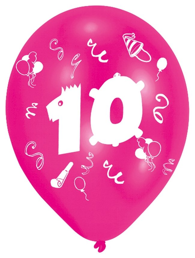 Globos 25cm Age 10 2-S