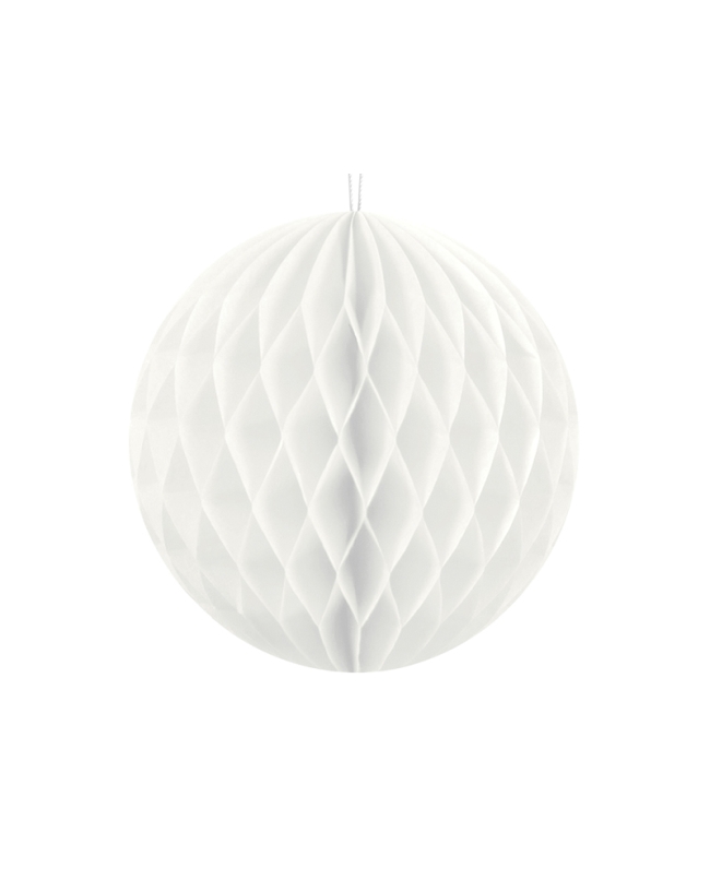 Bola Nido Abeja Blanco 10cm ***OFERTA DTO NO ACUMULABLE