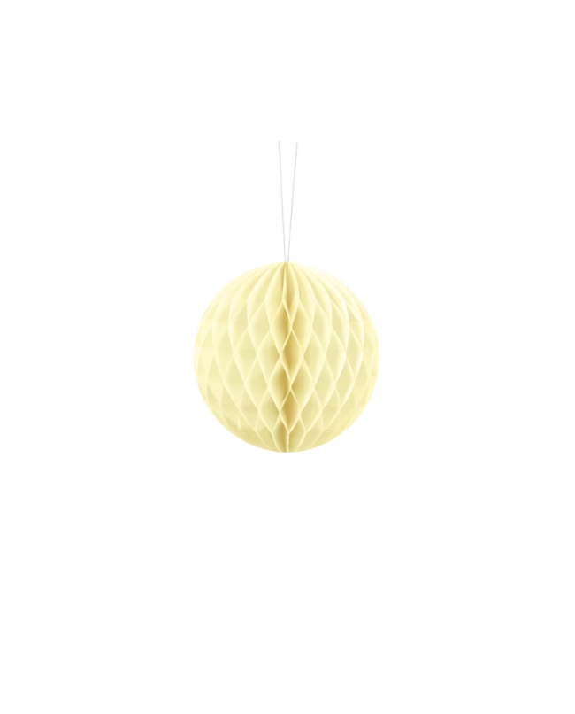 Bola Nido Abeja Amarillo Palido 10cm ***OFERTA DTO NO ACUMULABLE