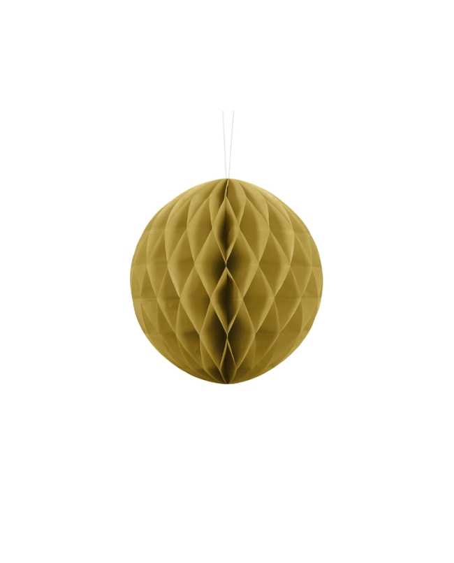 Bola Nido Abeja Oro 20cm ***OFERTA DTO NO ACUMULABLE