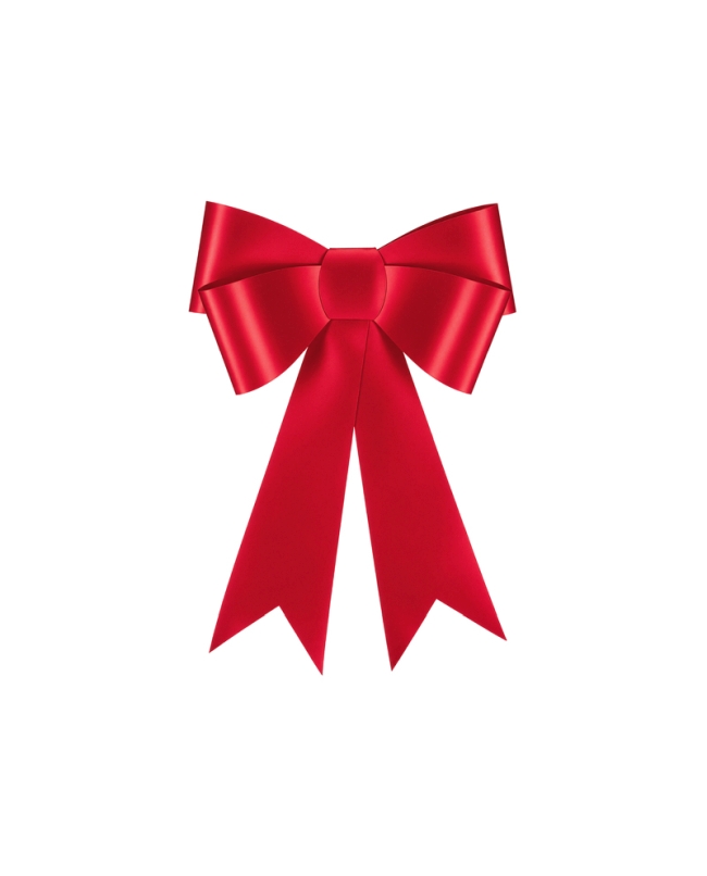 Deco Lazo Rojo Grande 55X71cm Papel ***OFERTA DTO NO ACUMULABLE