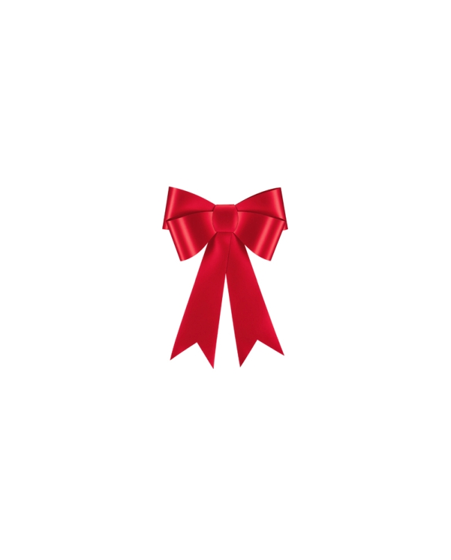 Deco Lazo Rojo Pequeño 24X35cm Papel ***OFERTA DTO NO ACUMULABLE