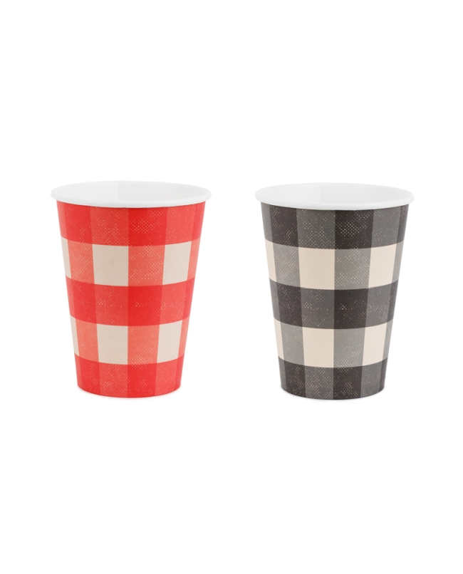 Vasos Papel 400ml Cuadros ***OFERTA DTO NO ACUMULABLE
