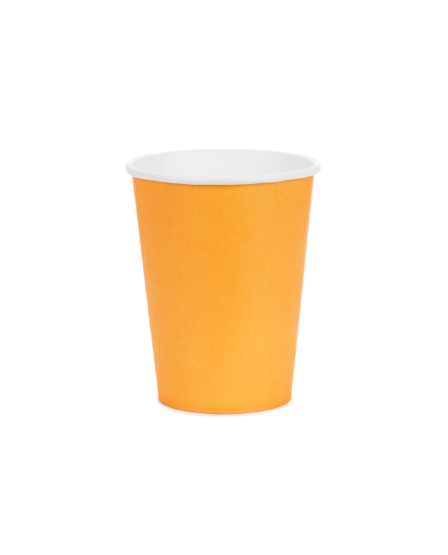 Vasos Papel 250ml Naranja Claro ***OFERTA DTO NO ACUMULABLE