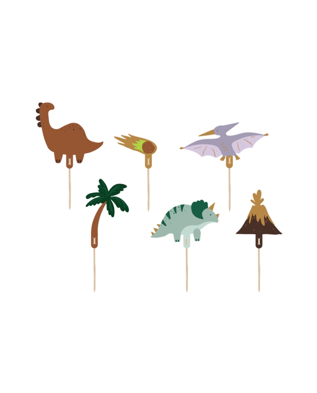 Adornos Tarta Dinosaurios 8-12cm ***OFERTA DTO NO ACUMULABLE
