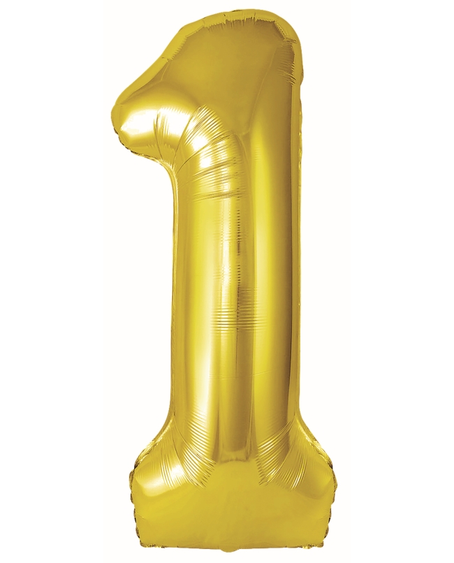 Globo Foil Nº 1 Oro 86cm ***OFERTA DTO NO ACUMULABLE