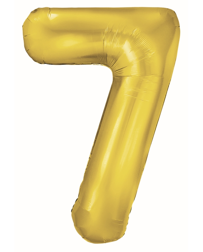 Globo Foil Nº 7 Oro 86cm ***OFERTA DTO NO ACUMULABLE