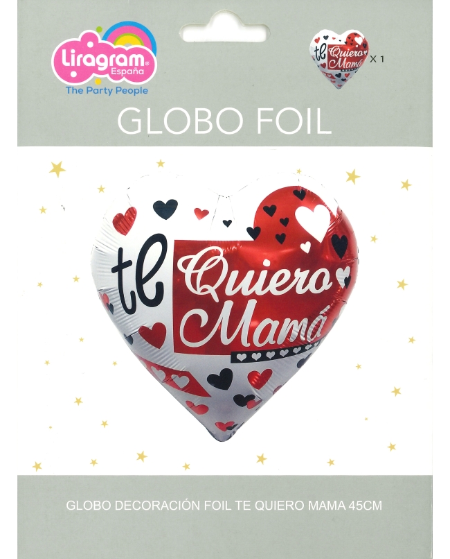 Globo Foil Te Quiero Mama 18/45cm