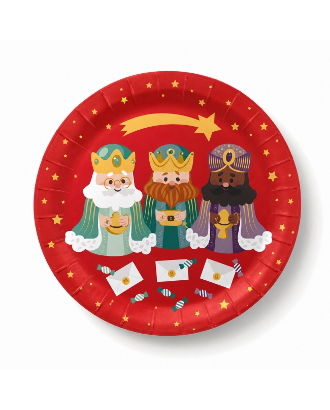 8 Platos 23cm Reyes Magos Colección Liragram