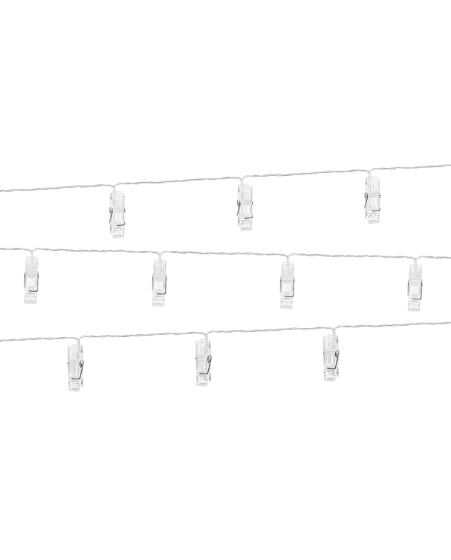 Luces Led Pinzas Fotos Transparente 1,4M ***OFERTA DTO NO ACUMULABLE