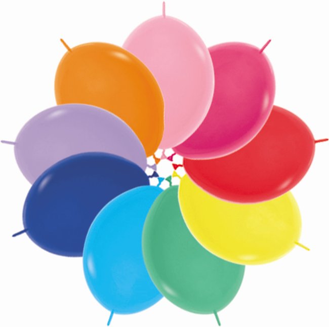 Globo Latex Link-O-Loon 12 Sempertex Fashion Solido Surtido Colores 5-9-12-15-20-30-40-41-50-61/29cm