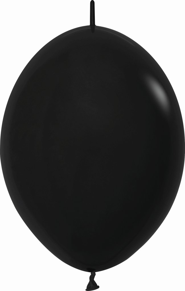 Globo Latex Link-O-Loon 12 Sempertex Fashion Solido Negro 29cm