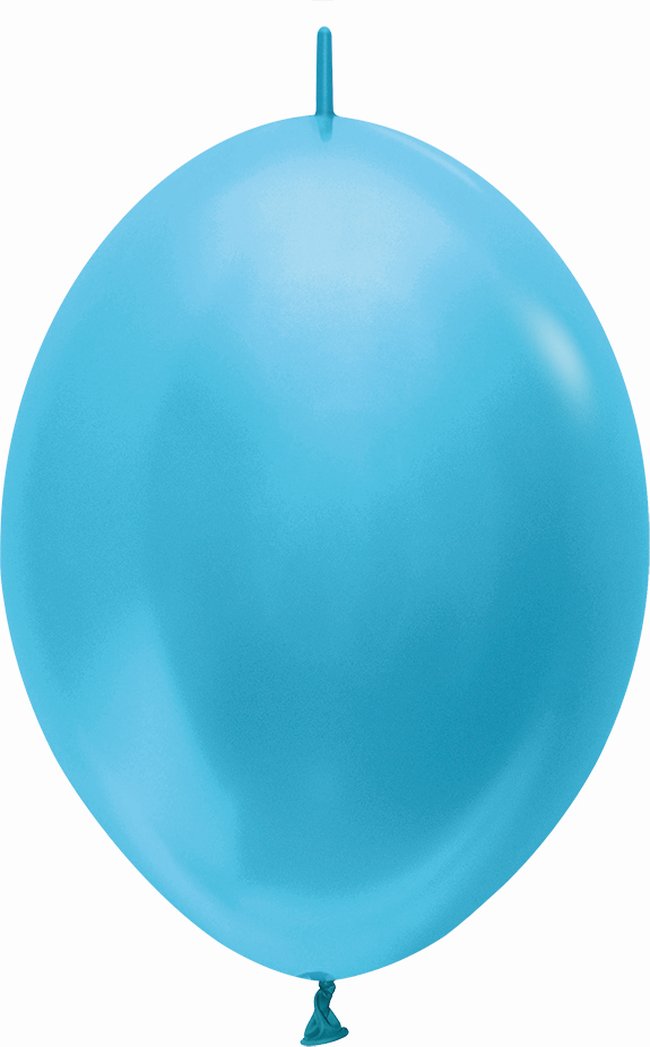 Globo Latex Link-O-Loon 12 Sempertex Satin Azul Caribe 29cm