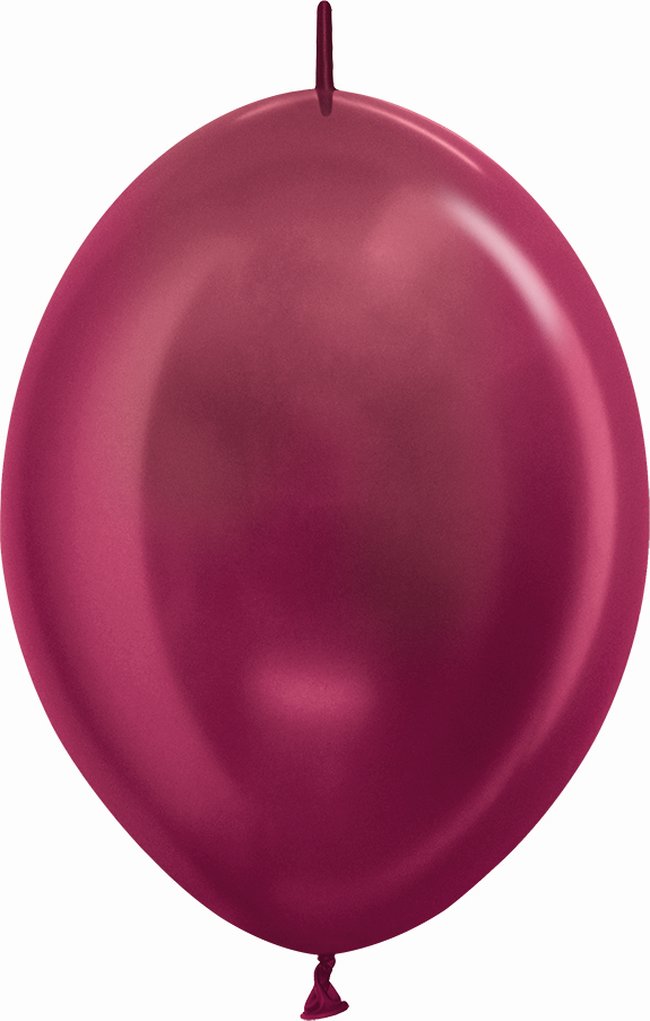 Globo Latex Link-O-Loon 12 Sempertex Metal Vinotinto 29cm