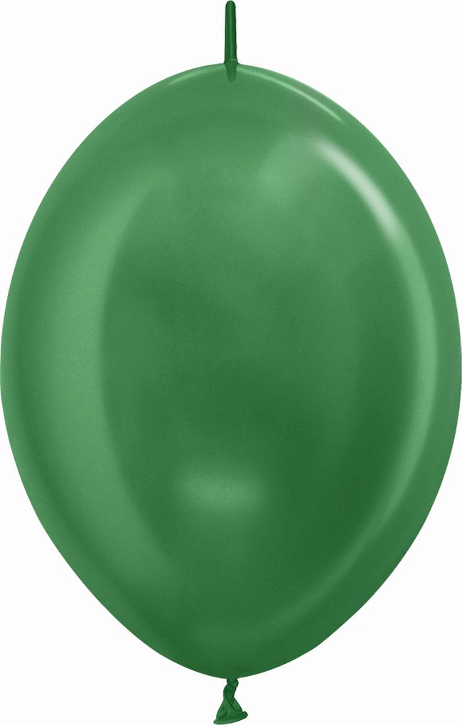 Globo Latex Link-O-Loon 12 Sempertex Metal Verde 29cm