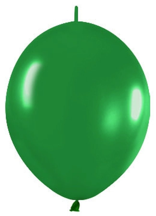 Globo Latex Link-O-Loon 12 Sempertex Metal Verde Selva 29cm