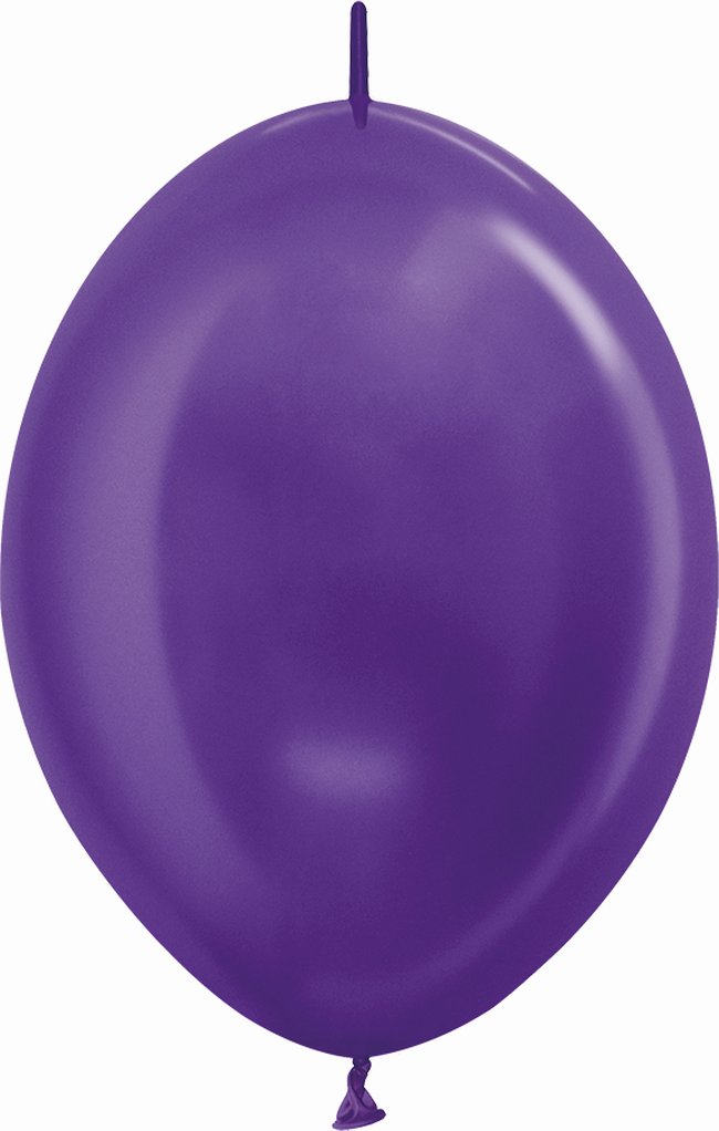 Globo Latex Link-O-Loon 12 Sempertex Metal Violeta 29cm