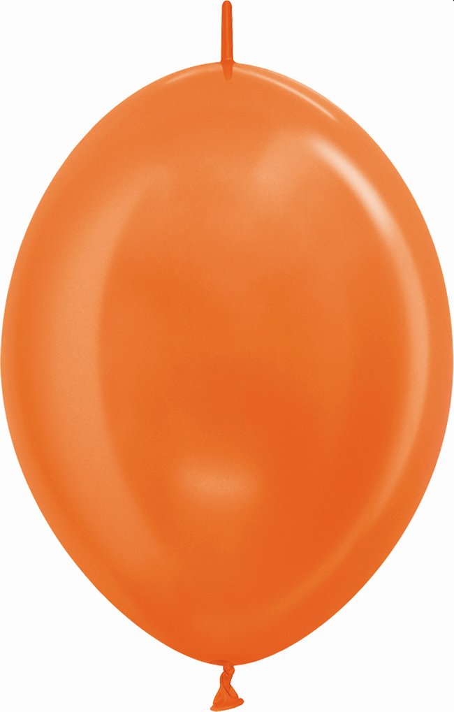 Globo Latex Link-O-Loon 12 Sempertex Metal Naranja 29cm