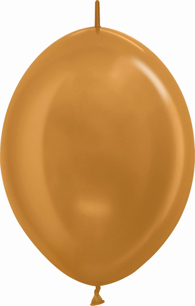 Globo Latex Link-O-Loon 12 Sempertex Metal Dorado 29cm