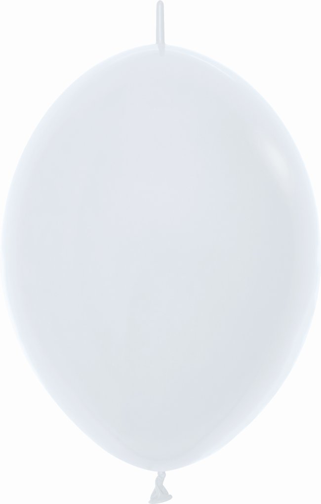 Globo Latex Link-O-Loon 6 Sempertex Fashion Solido Blanco 15cm