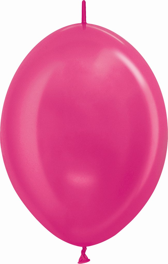 Globo Latex Link-O-Loon 6 Sempertex Metal Fucsia 15cm