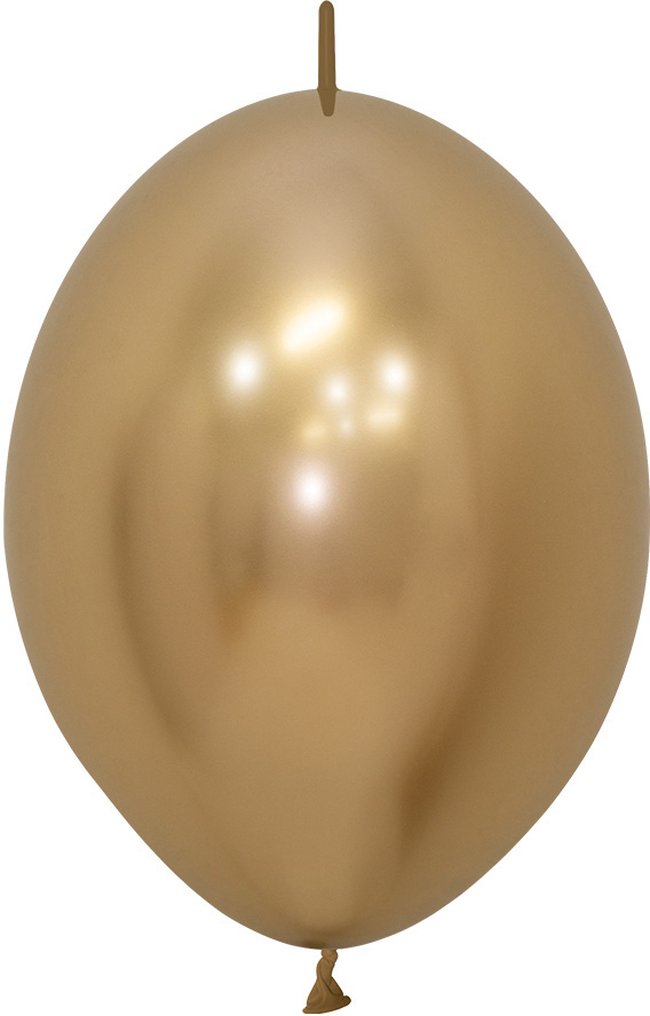 Globo Latex Link-O-Loon 6 Sempertex Reflex Dorado 15cm
