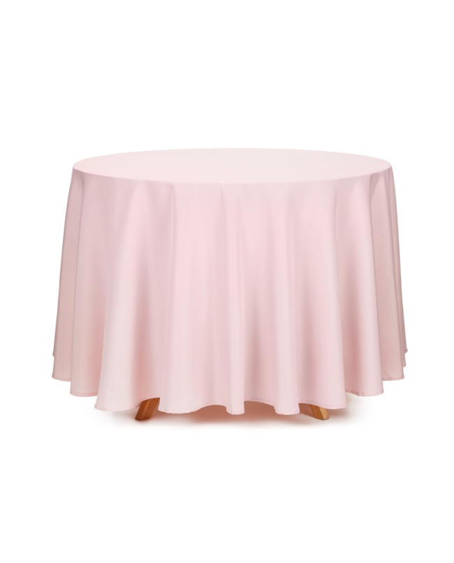 Mantel Redondo Rosa Claro 230cm Poliester ***OFERTA DTO NO ACUMULABLE