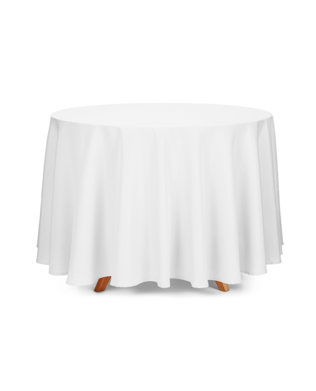 Mantel Redondo Blanco 280cm Poliester ***OFERTA DTO NO ACUMULABLE