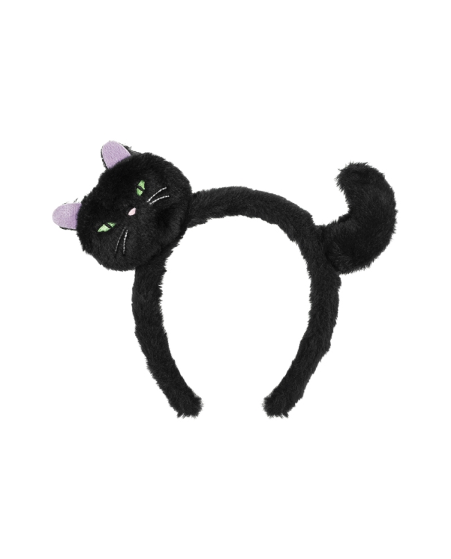 Diadema Gato Negro 23.5X18cm ***OFERTA DTO NO ACUMULABLE