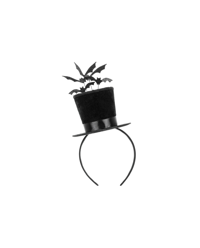 Diadema Chistera Murcielagos 19X26cm ***OFERTA DTO NO ACUMULABLE