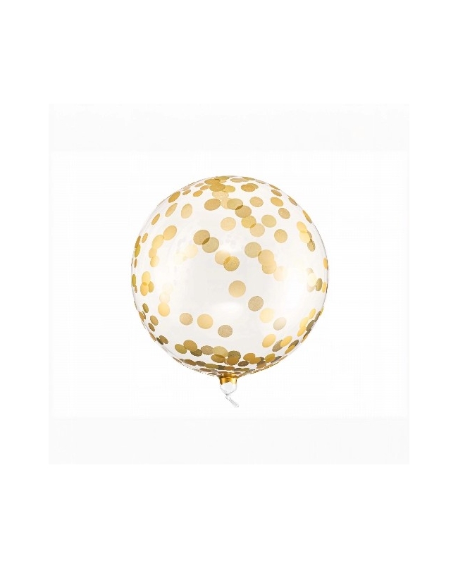Globo Esfera Puntos Oro 40cm ***OFERTA DTO NO ACUMULABLE